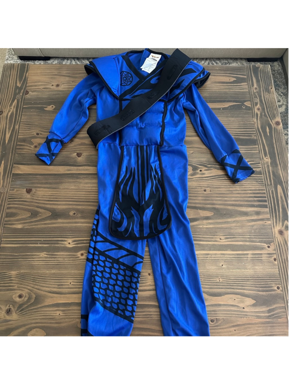 Spooktacular Creations Ninja Costume Boys M Blue Black Halloween